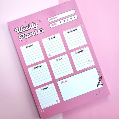 PINK WEEKLY PLANNER