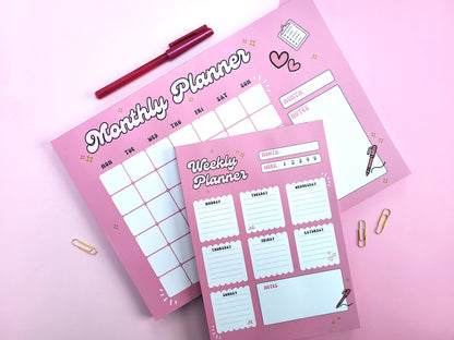 PINK WEEKLY PLANNER