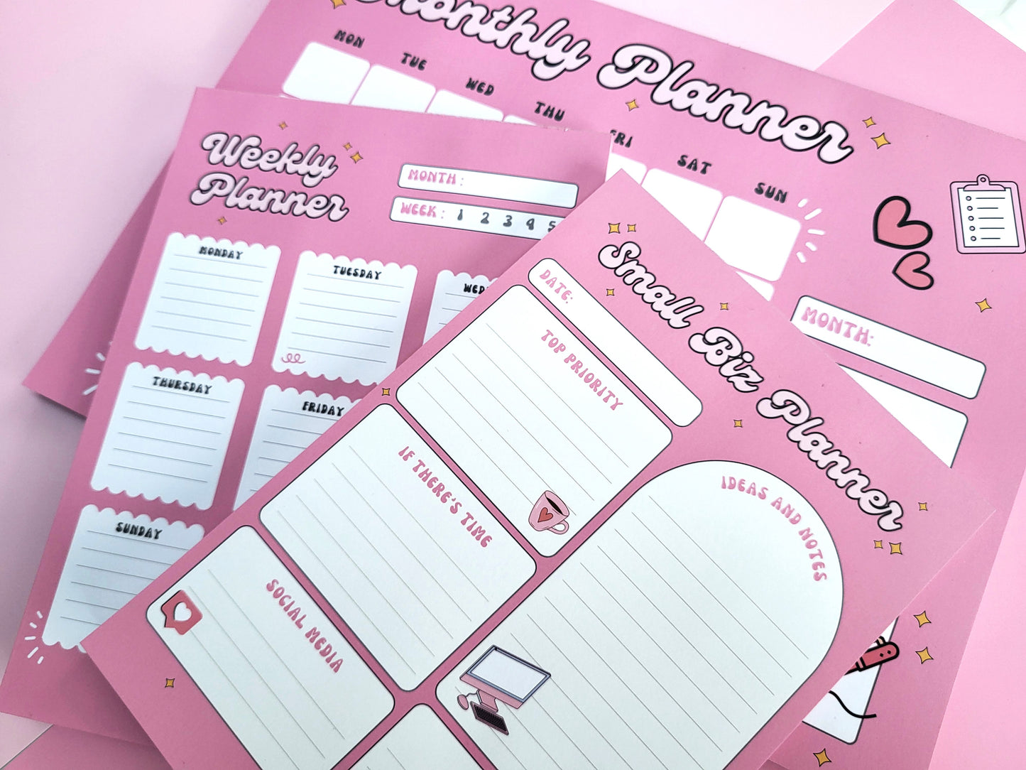 PINK SMALL BIZ PLANNER