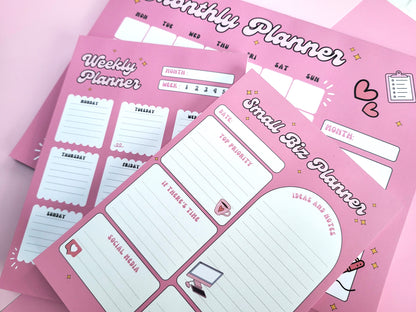 PINK SMALL BIZ PLANNER