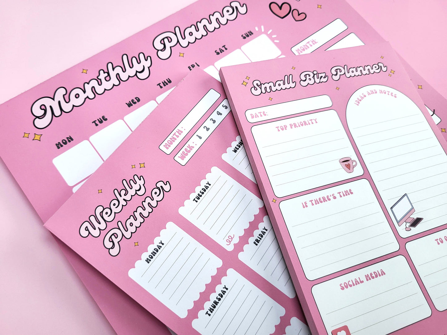 PINK WEEKLY PLANNER