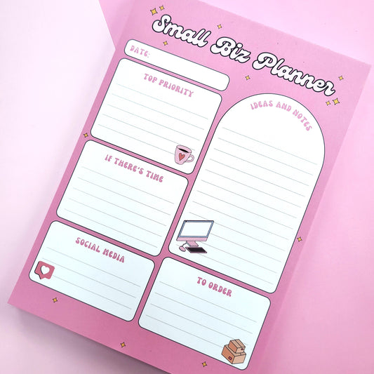 PINK SMALL BIZ PLANNER