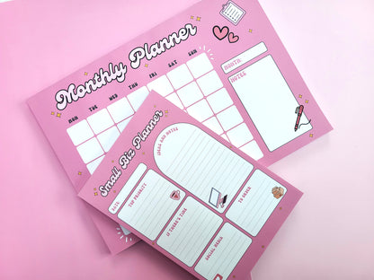 PINK MONTHLY PLANNER