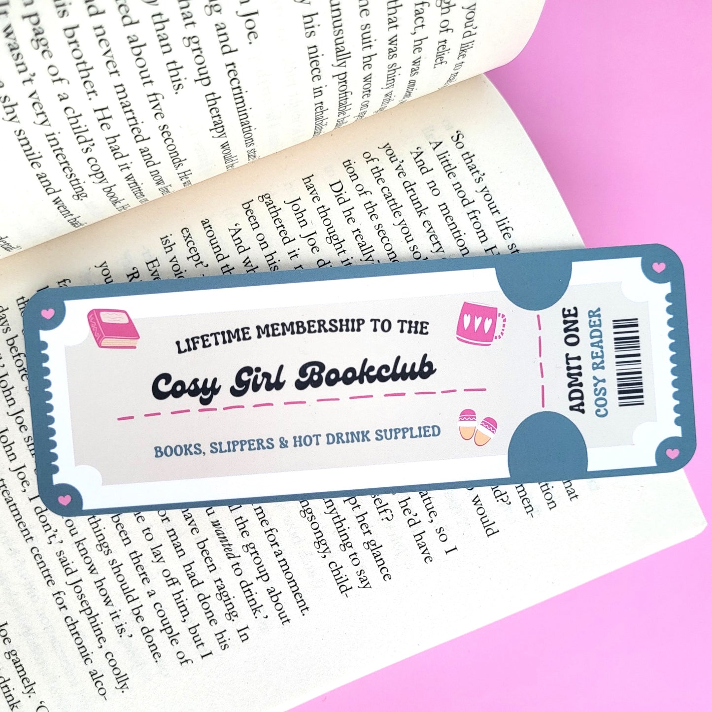 COSY GIRL BOOKCLUB BOOKMARK