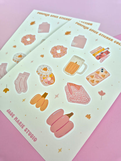 PUMPKIN SPICE PLANNER STICKER SHEETS