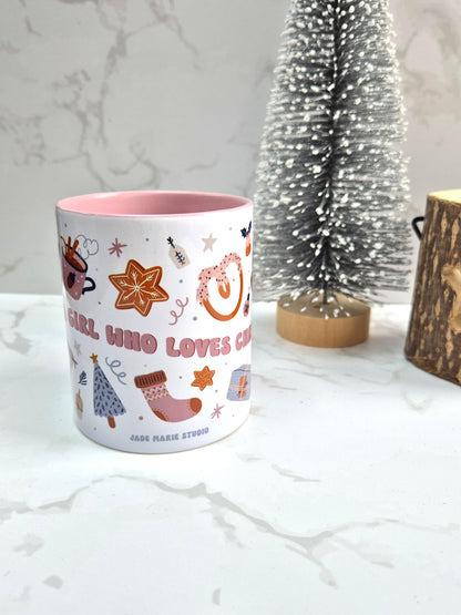 JUST A GIRL WHO LOVES CHRISTMAS MUG