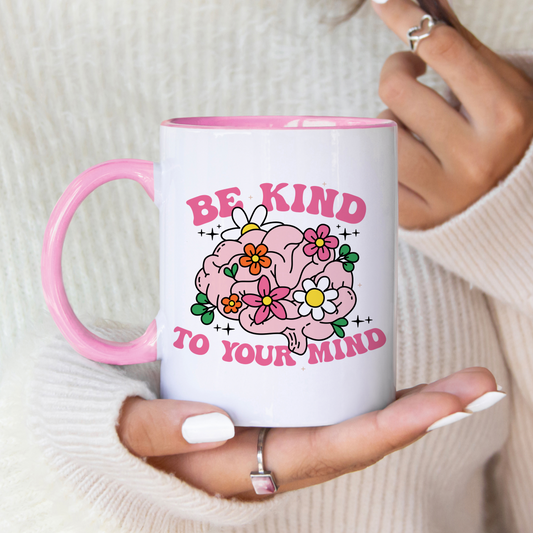 BE KIND TO YOUR MIND MUG