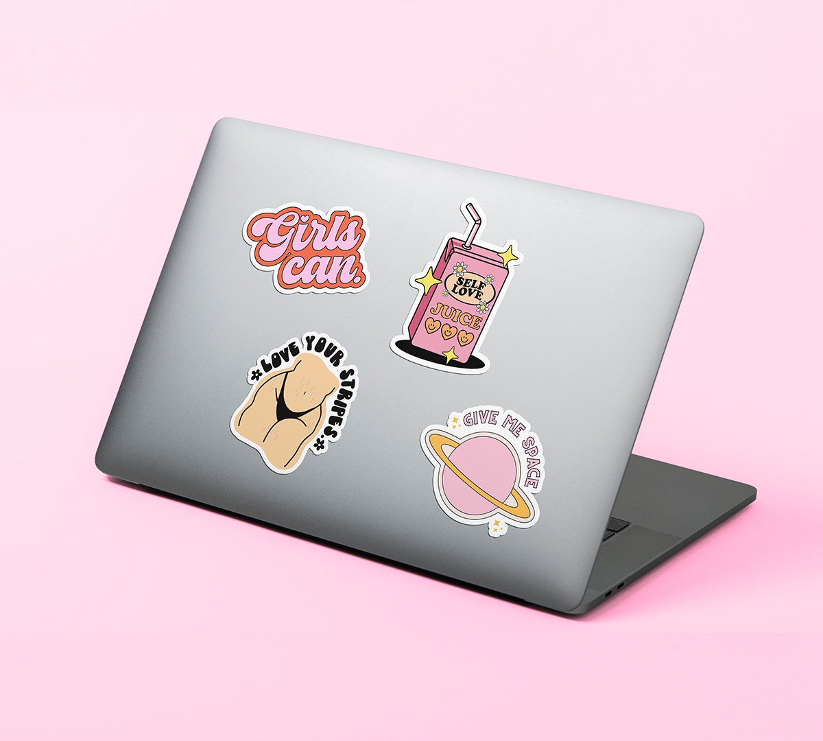 GIRL POWER BATTERY WATERPROOF VINYL STICKER