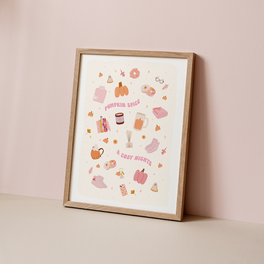 PUMPKIN SPICE & COSY NIGHTS ART PRINT