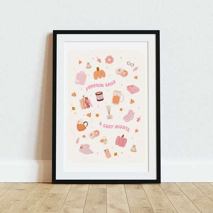 PUMPKIN SPICE & COSY NIGHTS ART PRINT